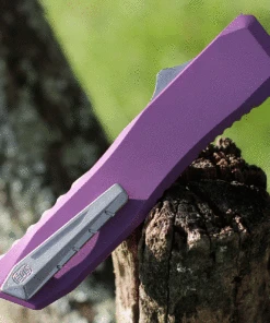 EOS - Elite Outfitting Solutions EOS Harpoon OTF Automatic - Wild Purple Alum. (3.8" Wharncliffe) HAR-04 -Knifeworks Sales Store wild purp rzr satin 2 66525.1628107851