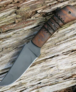 Winkler Knives 019 Blue Ridge Hunter Maple Handle with Tribal Artwork