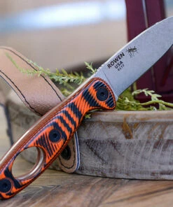 ESEE Knives ESEE Xancudo XAN1-006, 3.0" S35VN Stonewash Plain Blade, Orange/Black G10 3D Handle w/hole, Black Sheath -Knifeworks Sales Store xan1 006 99794.1581974130