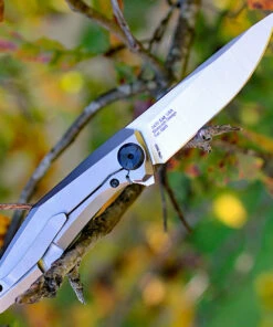 Zero Tolerance 0470 Sinkevich , 3.4" CPM 20CV Plain Blade, Titanium w/Marbled Carbon Fiber Insert -Knifeworks Sales Store zt0470.1 47573.1566586088