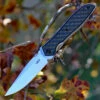 Zero Tolerance 0640 Ernest Emerson, 3.75" CPM 20CV Plain Blade, Titanium/ Carbon Fiber Handle