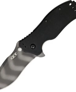 Zero Tolerance 0350TS A/O Folder, Tiger Stripe 3.25" S30V Plain Blade, Black G-10 Handle