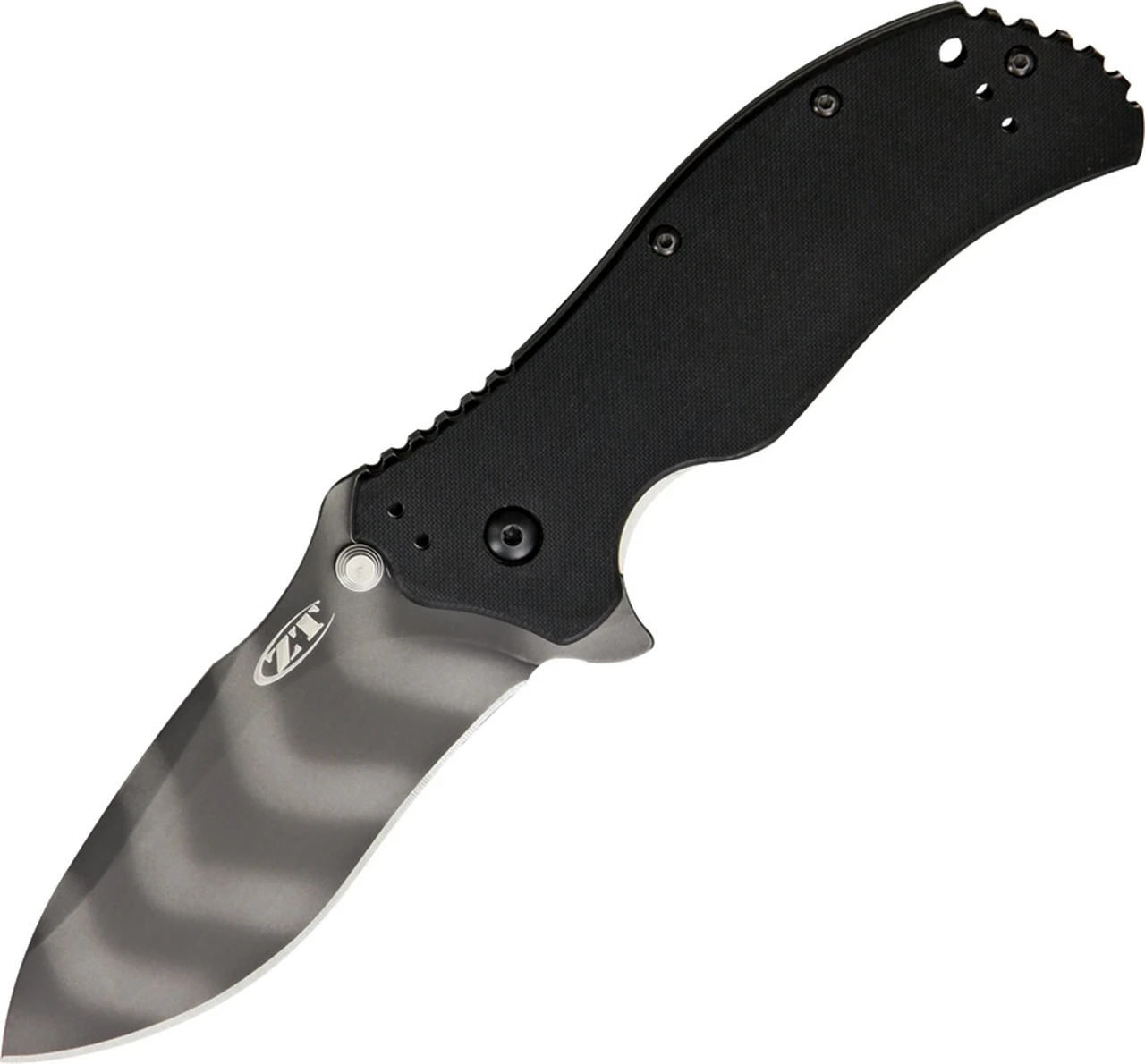 Zero Tolerance 0350TS A/O Folder, Tiger Stripe 3.25" S30V Plain Blade, Black G-10 Handle 1 Zero Tolerance 0350TS A/O Folder, Tiger Stripe 3.25" S30V Plain Blade, Black G-10 Handle